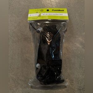 NWT FuelBelt Black and Blue Race Number Belt
